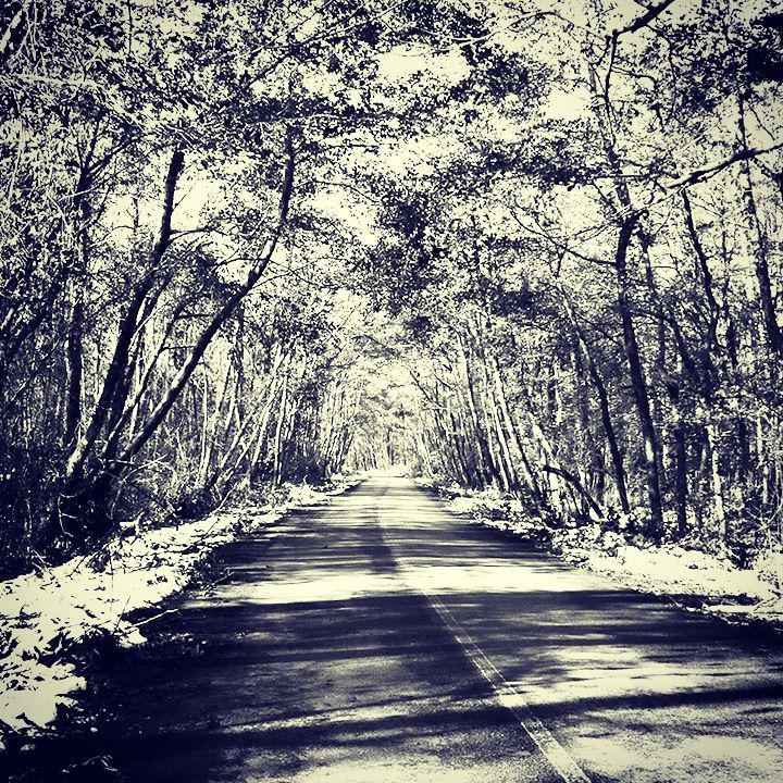 جاده زمستانی